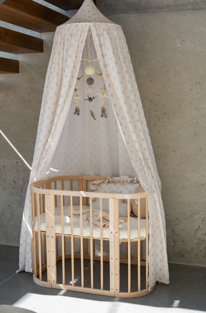 Organic Cotton Canopy -  Boho Flowers