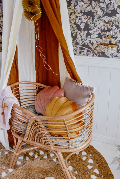 Organic Cotton & Linen Canopy - Caramel
