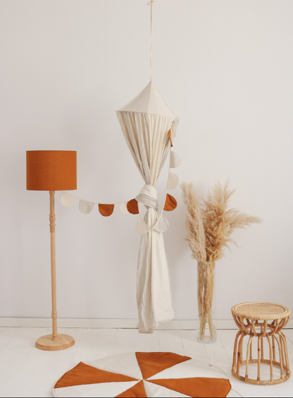 Organic Linen & Cotton Canopy - Cream