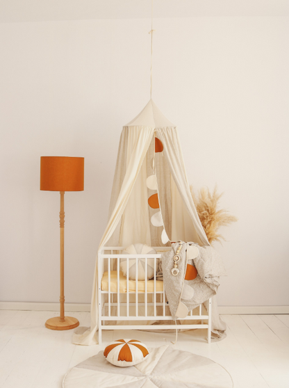 Organic Linen & Cotton Canopy - Cream