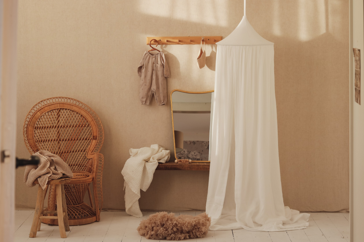 Organic Cotton Canopy - Cream Cotton