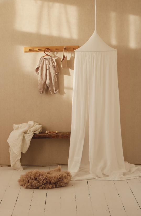 Organic Cotton Canopy - Cream Cotton