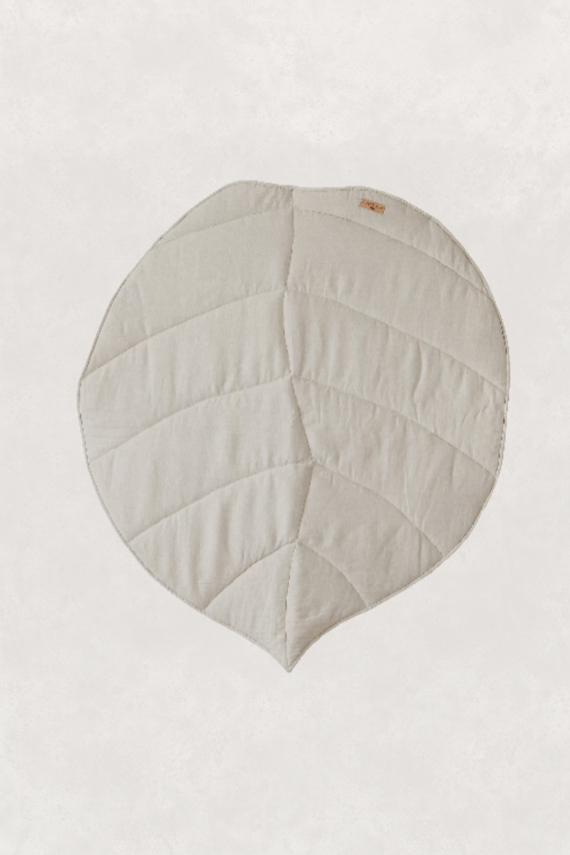 The Organic Leaf Play Mat - Sand