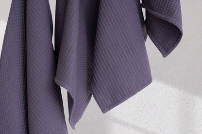 The Organic Waffle Towels - Lavender Mist