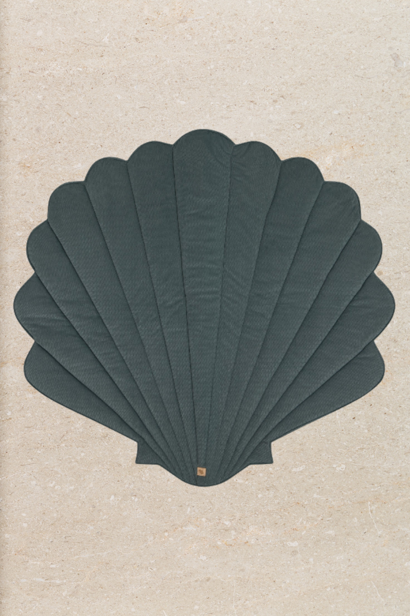 The Organic Shell Play mat - Soft Blue