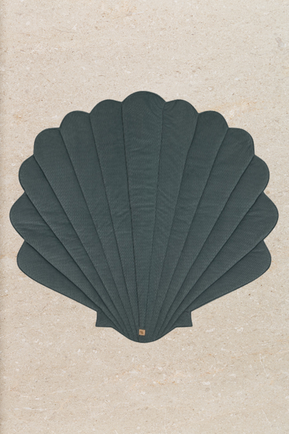 The Organic Shell Play mat - Soft Blue
