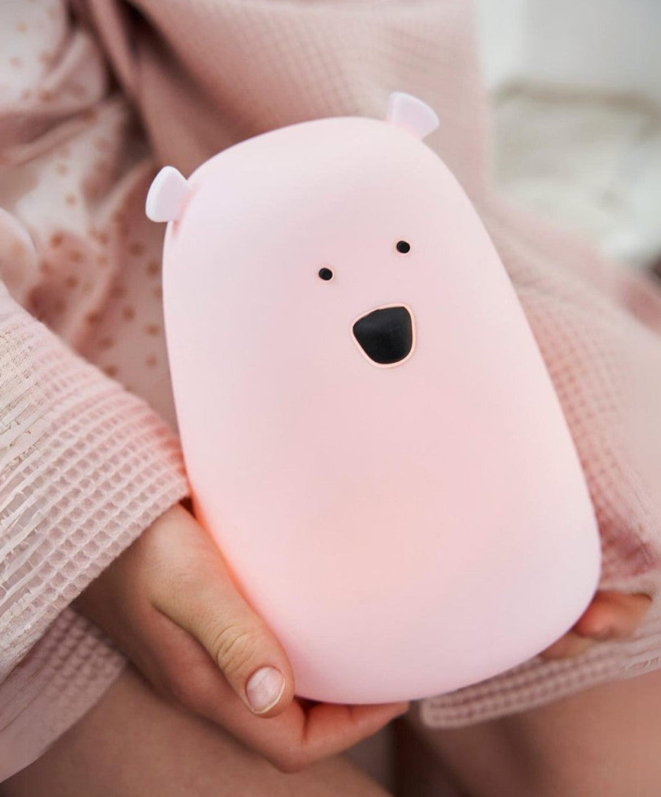 Big Bear Silicone Lamp with Remote - Pink