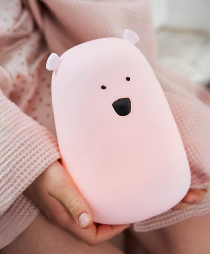 Big Bear Silicone Lamp with Remote - Pink