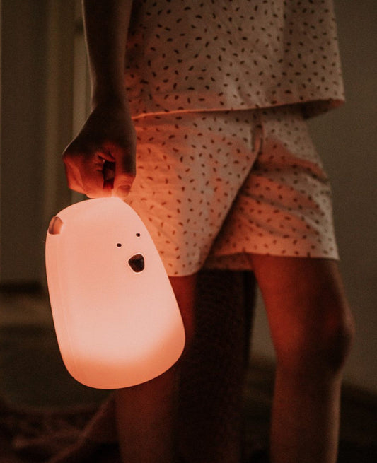 Big Bear Silicone Lamp with Remote - Pink