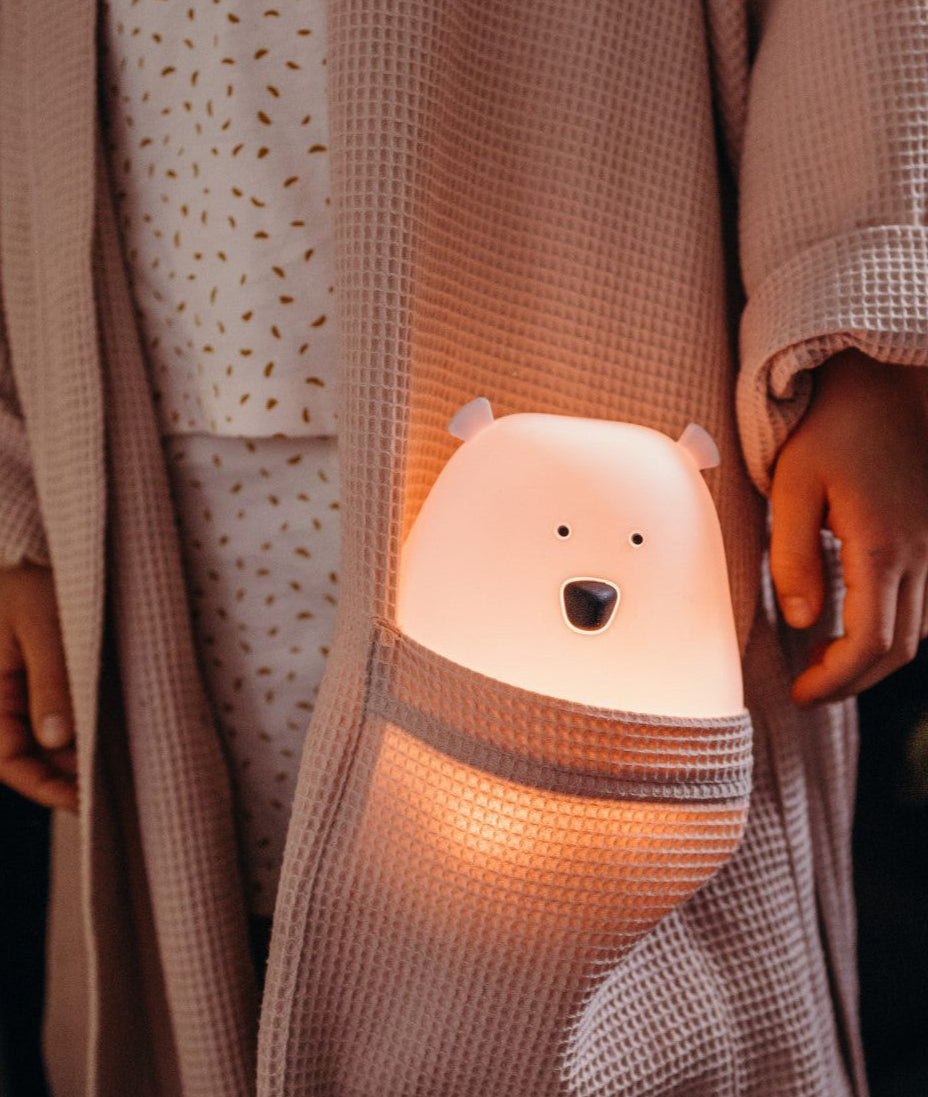 Big Bear Silicone Lamp with Remote - Pink