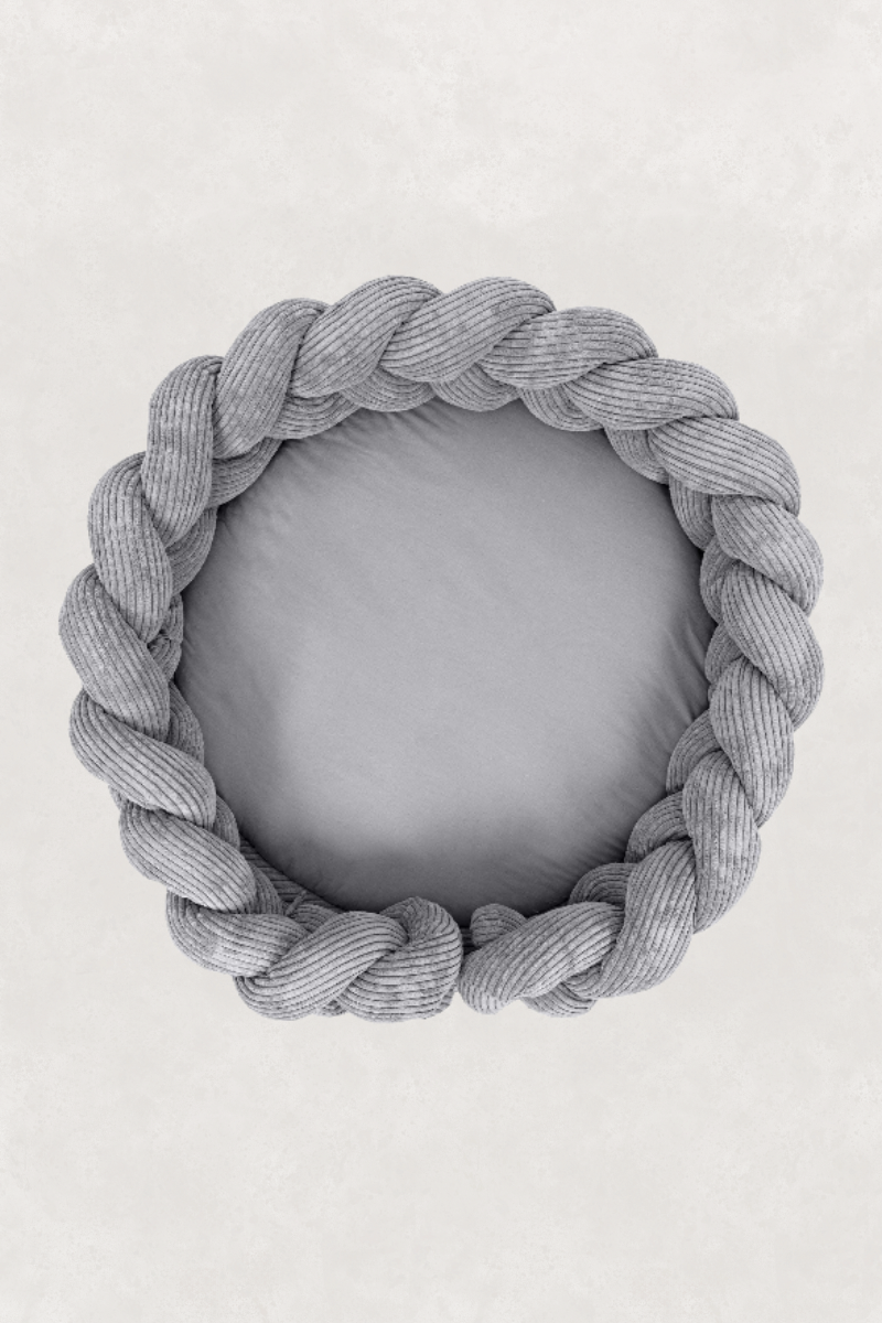 3-in-1 Baby Nest, Play Mat & Crib Bumper - Soft Grey
