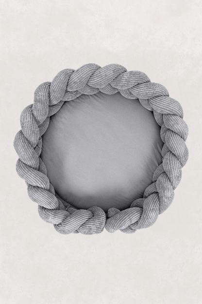 3-in-1 Baby Nest, Play Mat & Crib Bumper - Soft Grey