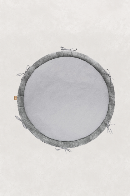3-in-1 Baby Nest, Play Mat & Crib Bumper - Soft Grey