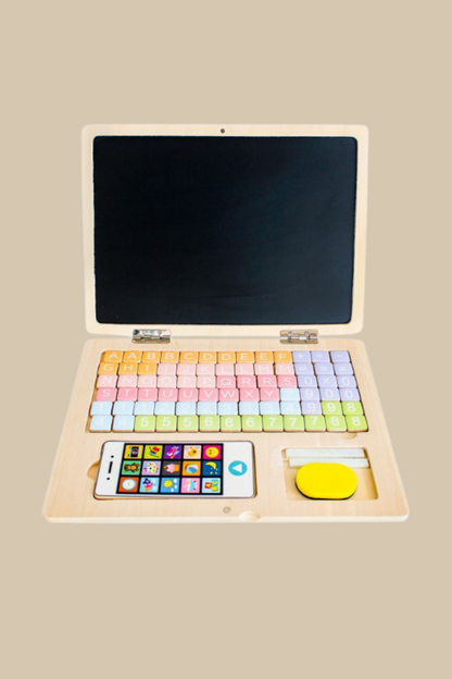 Eco Wooden Laptop & Phone Docking Station